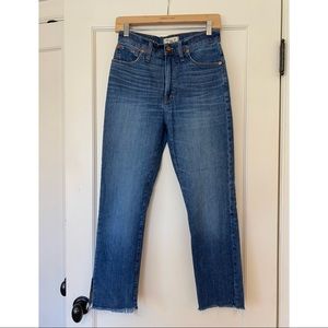 Madewell Perfect Vintage Jean - true denim cropped blue Jean - size 27